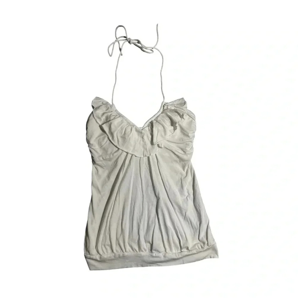 Bra Tops White Halter Top